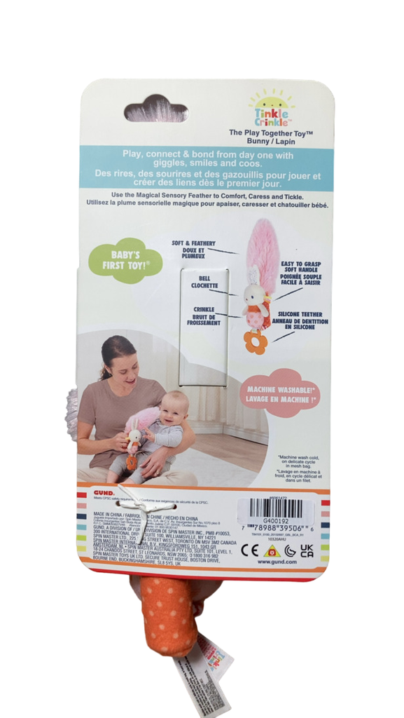 Baby Gund Tinkle Crinkle Play Together Toy, Bunny