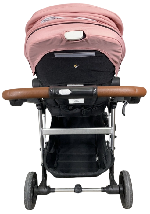 Shop Mockingbird Single to Double 2.0 Stroller, 2024, Bloom, Silver With Penny Leather, Windowpane at GoodBuy Gear