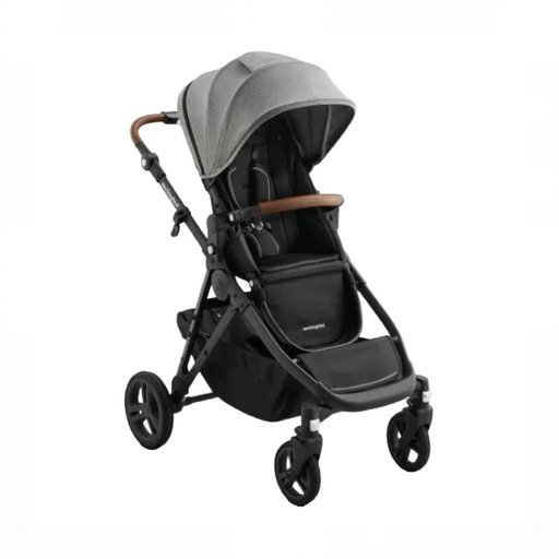 Shop Mockingbird Single to Double 3.0 Stroller, 2025, Charcoal with Penny Leather, Heather Grey at GoodBuy Gear