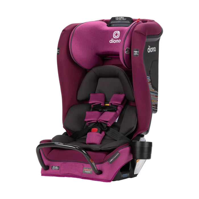 Diono Radian 3R SafePlus Convertible Car Seat, 2023, Purple Plum