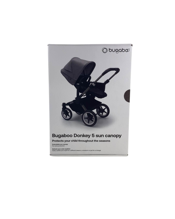 Shop Bugaboo Donkey 5 Sun Canopy, Grey Melange at GoodBuy Gear