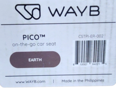 Shop WAYB Pico Portable Car Seat, 2024, Earth at GoodBuy Gear