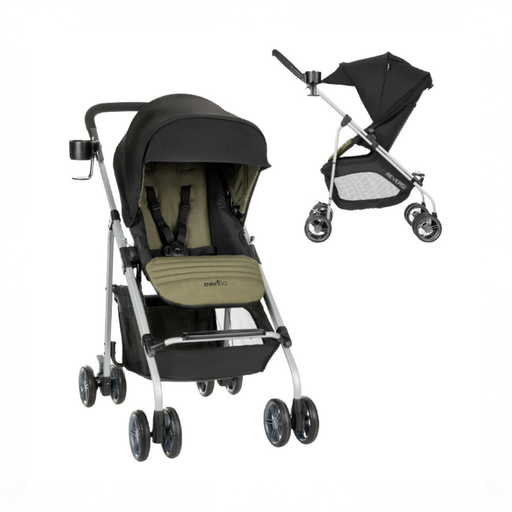 Shop Evenflo Reversi Lightweight Reversible Stroller, 2026, Leonis Green at GoodBuy Gear