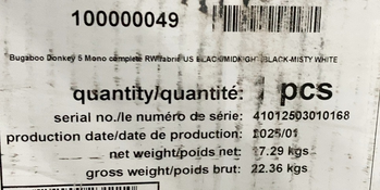 Shop Bugaboo Donkey 5 Mono Stroller, Black, Midnight Black, Misty White, 2025 at GoodBuy Gear