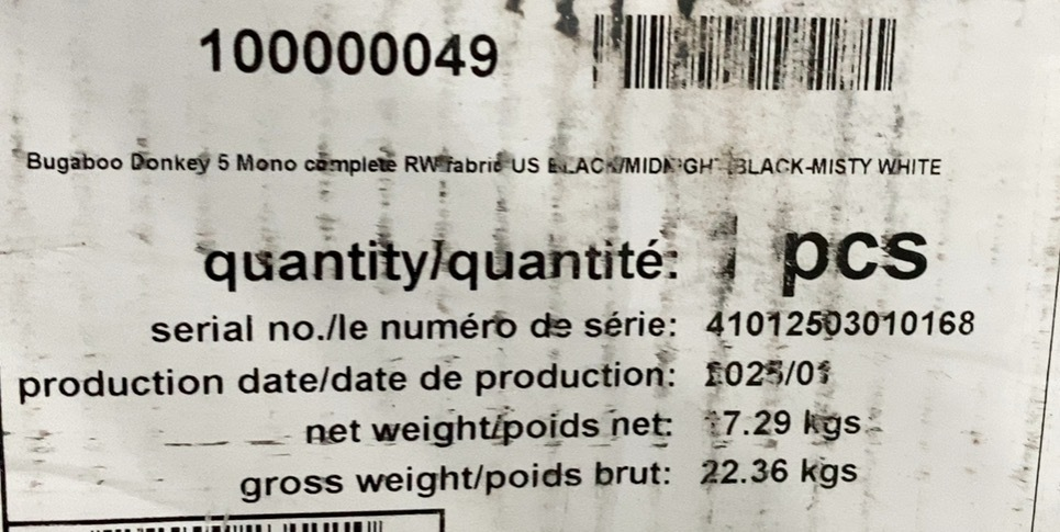 Shop Bugaboo Donkey 5 Mono Stroller, Black, Midnight Black, Misty White, 2025 at GoodBuy Gear