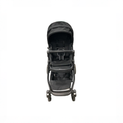 Shop Mockingbird Single to Double 3.0 Stroller, 2025, Charcoal with Black Leather, Solid Black at GoodBuy Gear
