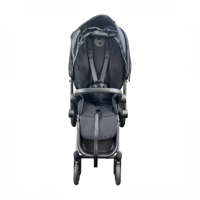 Shop DRAFT - Cybex E-PRIAM Electric Stroller, 2021, Chrome With Black Details, Deep Black, without Battery at GoodBuy Gear
