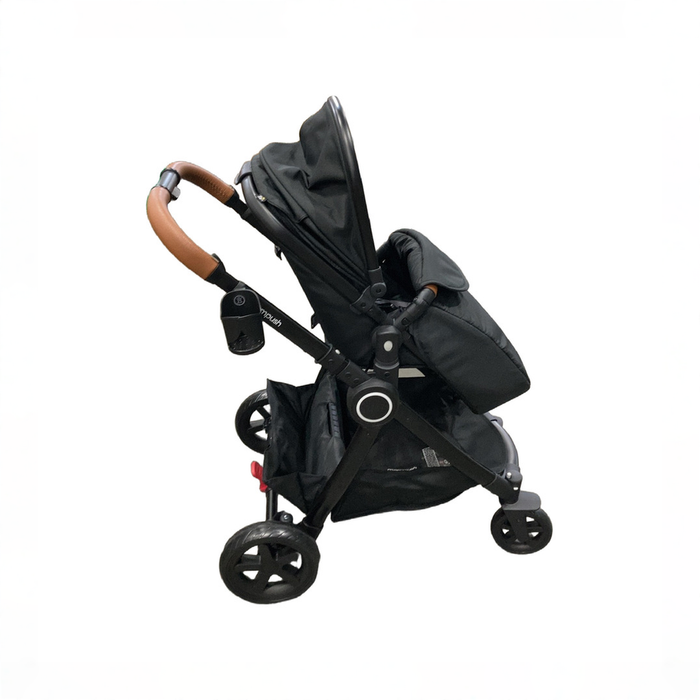 Shop DRAFT - Mompush Ultimate 2 Baby Stroller with Bassinet, 2025, Black with Black Frame at GoodBuy Gear