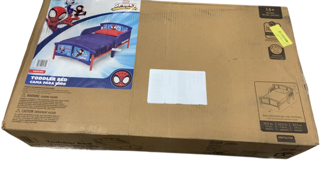 Shop Delta Children Spidey and His Amazing Friends 3D Toddler Bed, Blue at GoodBuy Gear