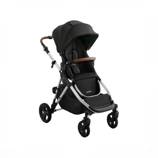 Shop Mockingbird Single to Double 3.0 Stroller, 2025, Silver with Penny Leather, Solid Black at GoodBuy Gear