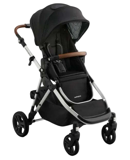Shop Mockingbird Single to Double 3.0 Stroller, 2025, Black Windowpane, Charcoal with Penny Leather at GoodBuy Gear