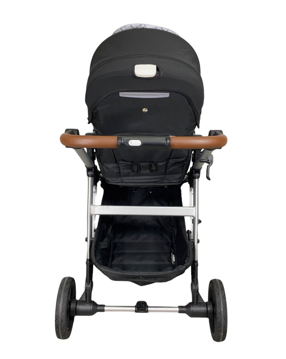 Mockingbird Single 2.0 Stroller, Silver with Penny Leather, Windowpane, Black, 2023