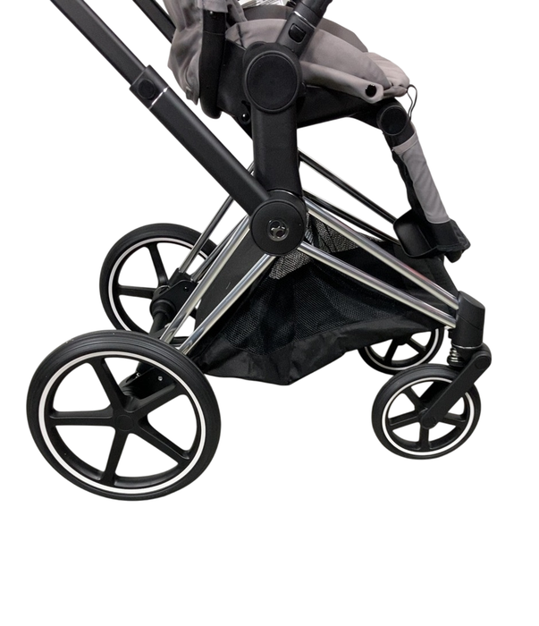 Shop Cybex PRIAM Stroller, 2019, Manhattan Grey, Chrome With Black Details at GoodBuy Gear