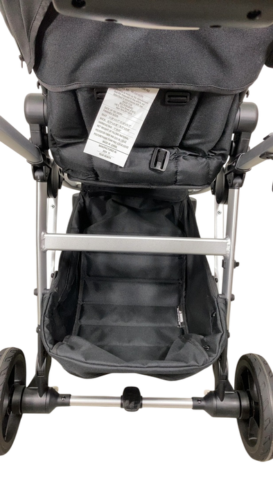 Shop Mockingbird Single to Double 2.0 Stroller, 2024, Black, Silver With Black Leather, Watercolor Drops at GoodBuy Gear