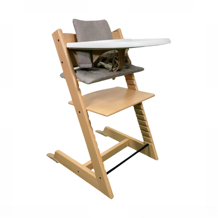 Shop Stokke Tripp Trapp Complete High Chair, Dots Grey, Natural, Natural 1.0 at GoodBuy Gear