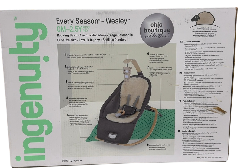 Shop Ingenuity Every Season 2-in-1 Baby Rocker & Seat, Wesley (Grey) at GoodBuy Gear