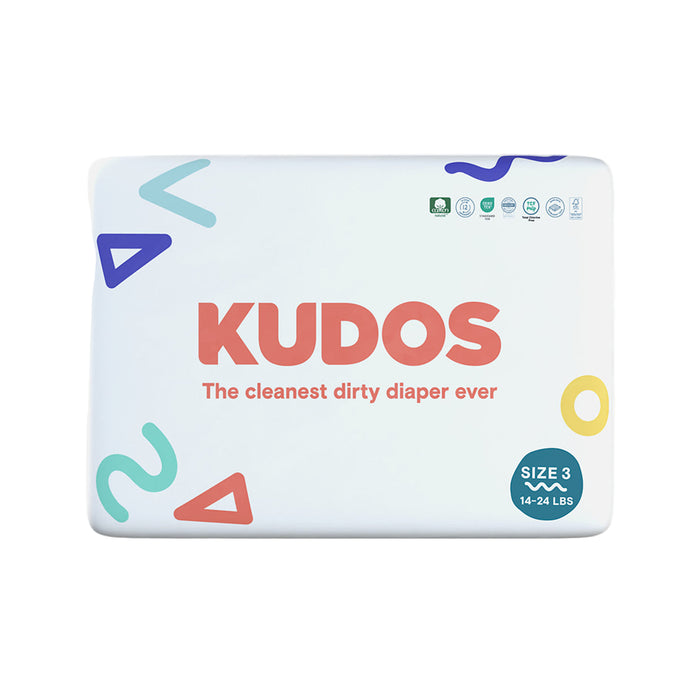 Kudos Diapers, White, Size 3, 180