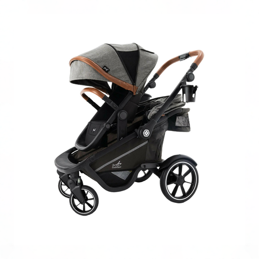Shop Gladly Family Grasshopper 8-in-1 Single to Double Stroller, 2025, Cobblestone at GoodBuy Gear