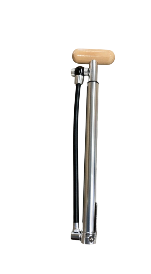 Shop Woom AIRFLO Bike Pump, Aluminum/Wood at GoodBuy Gear