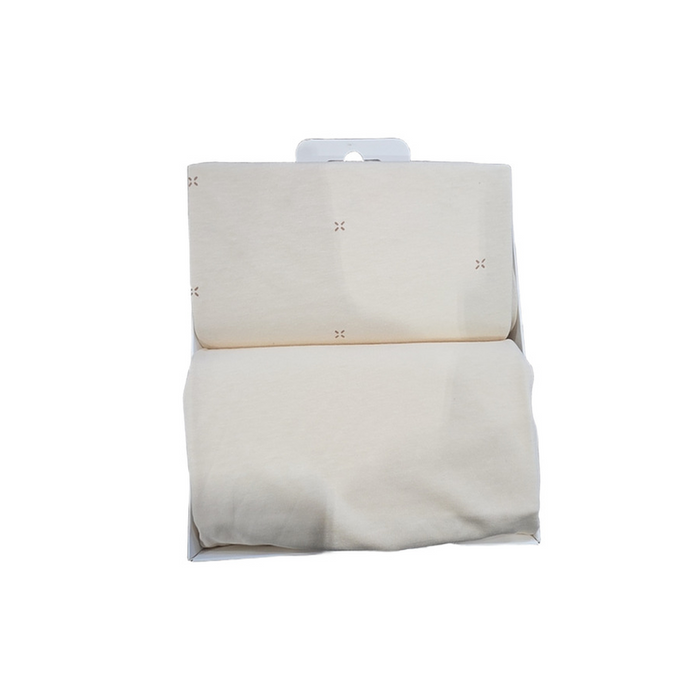 Shop DRAFT - Snuz 2 Pack Fitted Sheets, Cashmere/Cross at GoodBuy Gear