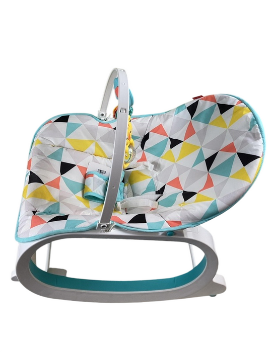 Shop Fisher Price Infant To Toddler Rocker, Geo Triangles at GoodBuy Gear