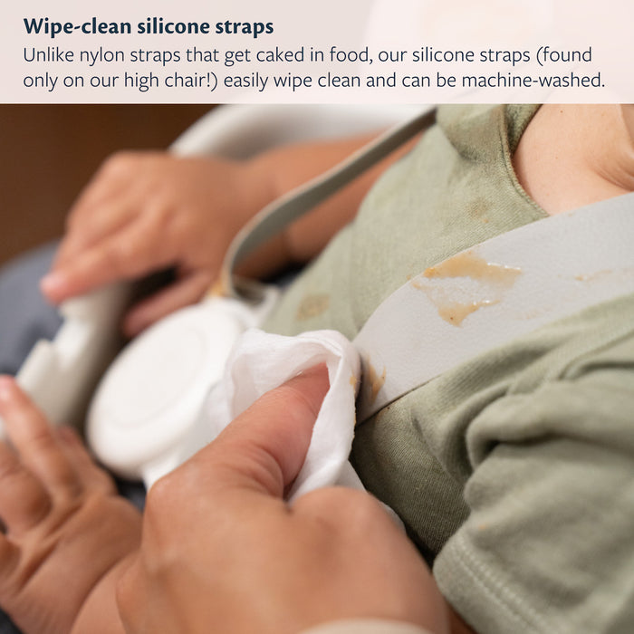 Mockingbird High Chair, Mint Green, Natural Beech