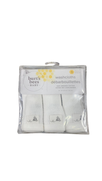 Shop Burt's Bees Baby Washcloths 3 Pack, Cloud at GoodBuy Gear