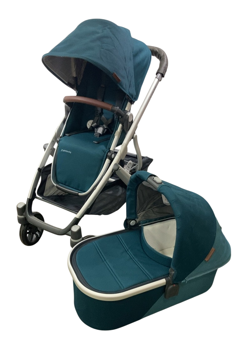 UPPAbaby VISTA V2 Stroller, 2020, Finn (Deep Sea)