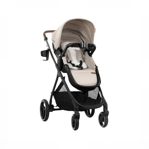 Shop Evenflo Shyft Intuiti+ Stroller, 2025, Champagne, Green & Gentle Fabric at GoodBuy Gear