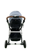 Shop Mockingbird Single 2.0 Stroller, Sky, Windowpane, Silver With Penny Leather, 2024 at GoodBuy Gear