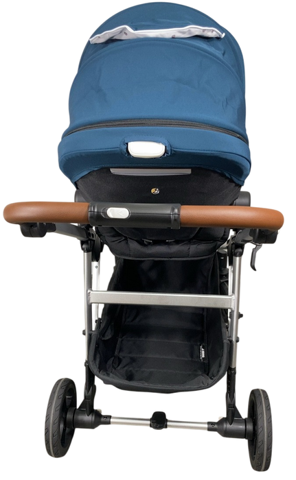 Shop Mockingbird Single to Double 2.0 Stroller, 2024, Sea, Silver With Penny Leather, Watercolor Drops at GoodBuy Gear