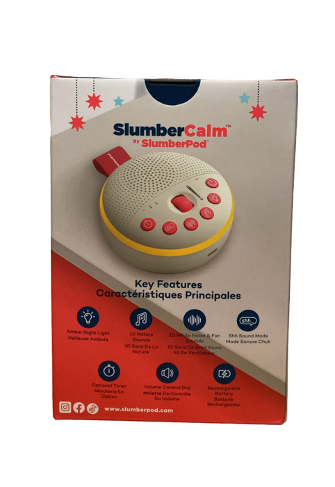 Shop SlumberPod SlumberCalm Portable Sound & White Noise Machine, White/Orange at GoodBuy Gear