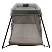 Shop BabyBjorn Travel Crib Light Bundle with Fitted Sheet, Silver at GoodBuy Gear
