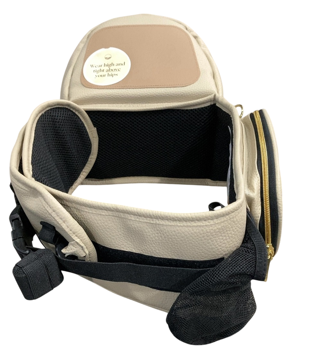 Shop TushBaby Hip Baby Carrier, Vegan Leather Cream at GoodBuy Gear