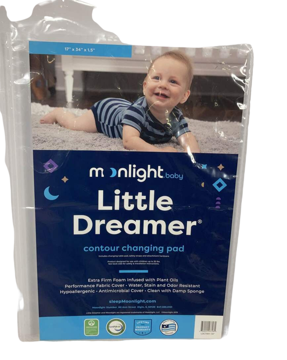 Shop Moonlight Slumber Little Dreamer Contour Changing Pad, 17"x34" at GoodBuy Gear