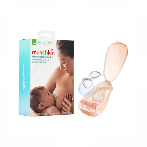 Shop Munchkin Flow Nipple Shield + with See-Thru Channel, 24mm at GoodBuy Gear