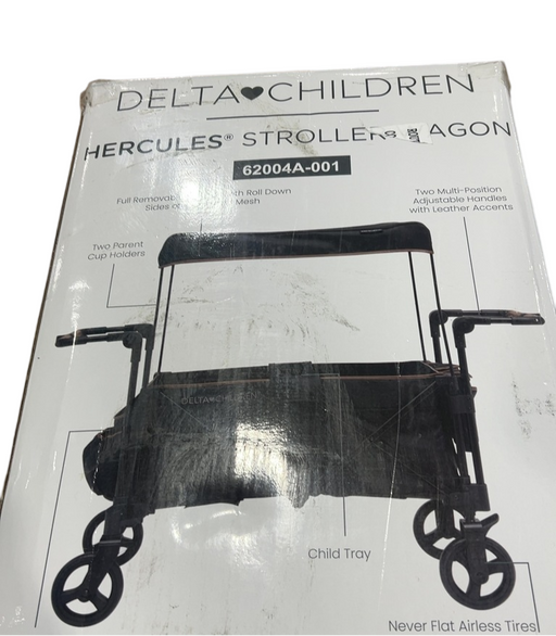 Shop Delta Children Hercules Stroller Wagon for 2 Kids, Black at GoodBuy Gear