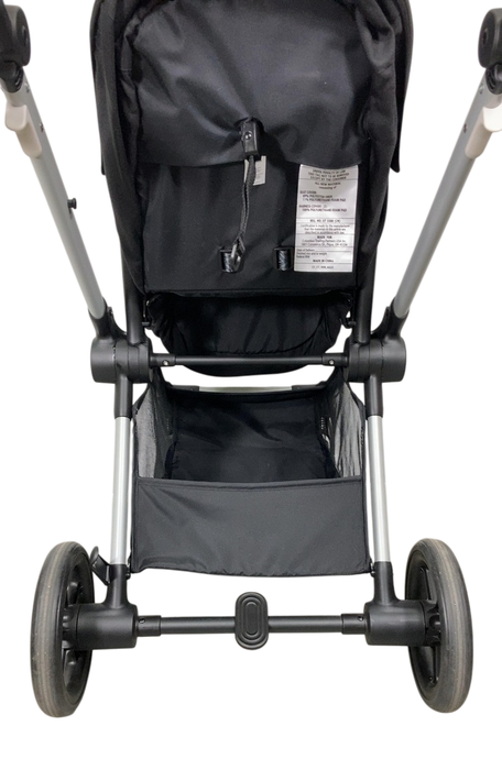 Cybex Eos Stroller, 2024, Moon Black, Silver