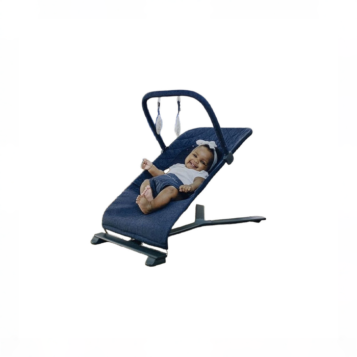 Shop Baby Delight Alpine Deluxe Portable Bouncer, Quilted Indigo at GoodBuy Gear