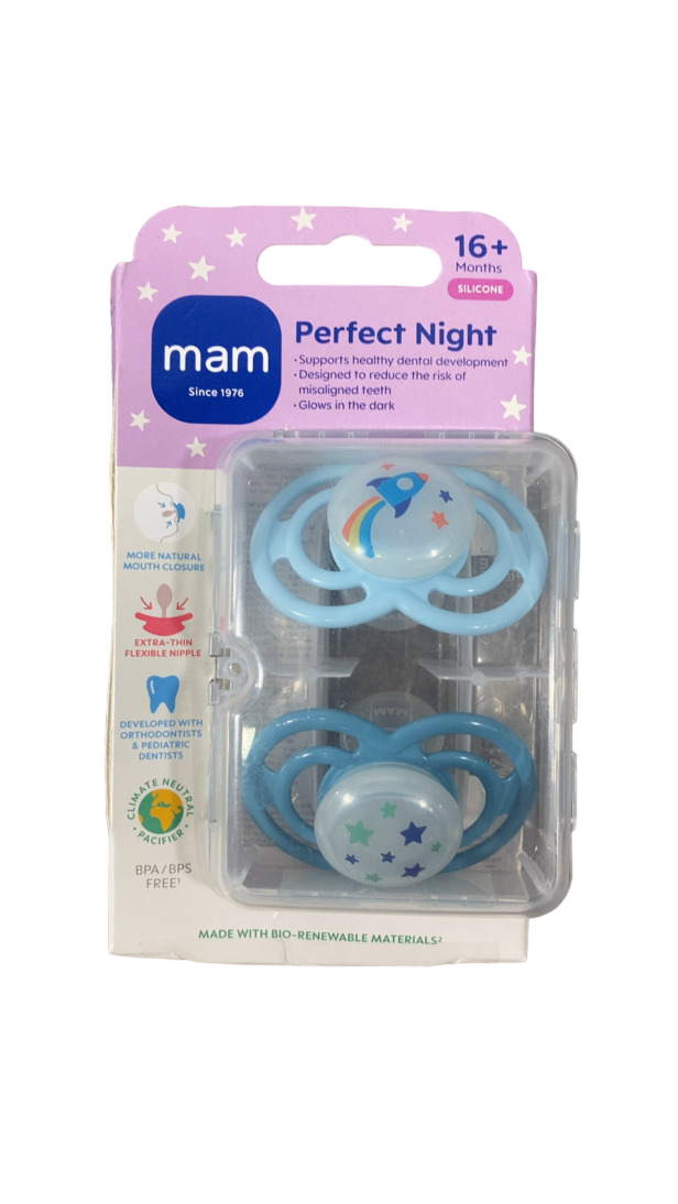 MAM Perfect Night Pacifier, Blue, 16+months — GoodBuy Gear