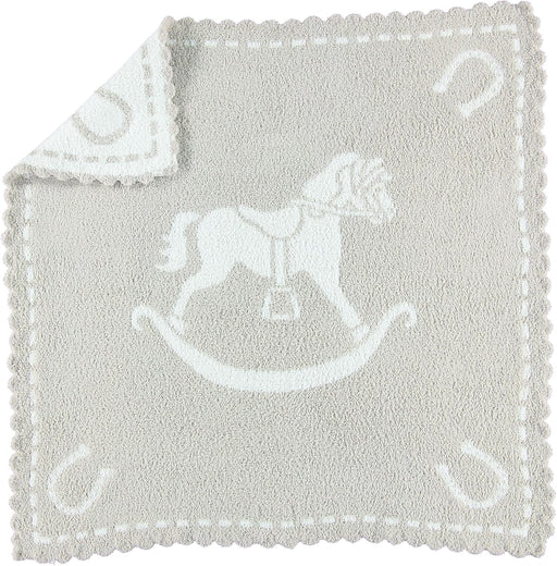 Shop Barefoot Dreams CozyChic Scalloped Baby Receiving Blanket, Stone & White at GoodBuy Gear