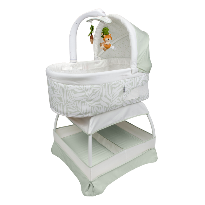 Shop TruBliss Sweetli Calm Bassinet, Sage Fern Leaves at GoodBuy Gear