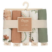 Shop Crane Baby Wash Cloths 5-Piece Set, Parker Pink Floral at GoodBuy Gear