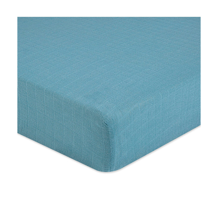 Crane Baby Crib Fitted Sheet, Riverstone