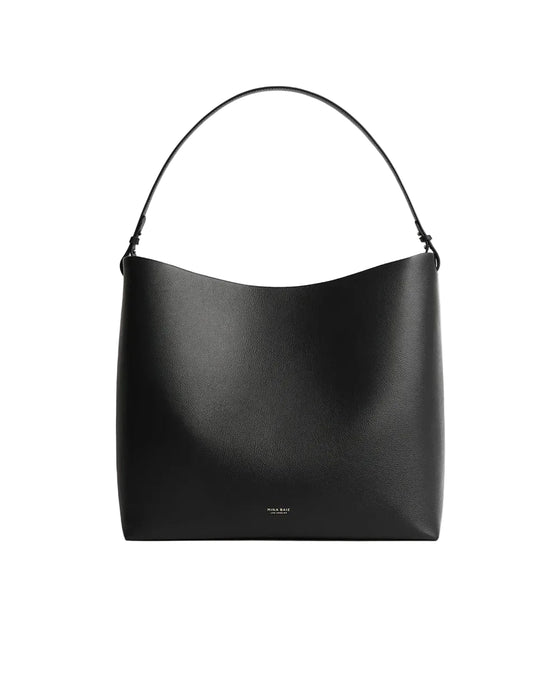 Mina Baie Harlow Vegan Full, Black/Black, 13”H x 14.5”W x 7”D