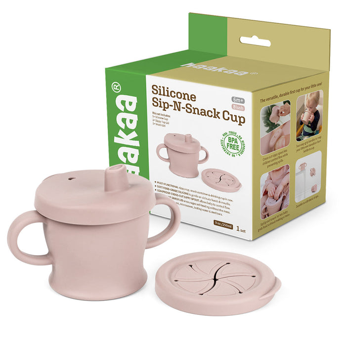 Shop Haakaa Silicone Sip-N-Snack Cup 8 oz at GoodBuy Gear