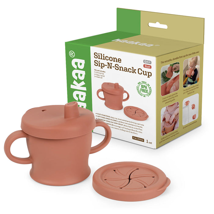 Shop Haakaa Silicone Sip-N-Snack Cup 8 oz at GoodBuy Gear