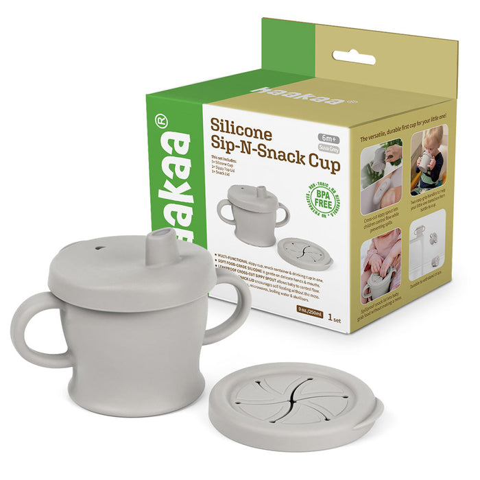 Shop Haakaa Silicone Sip-N-Snack Cup 8 oz at GoodBuy Gear