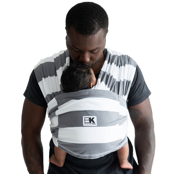 Baby K'tan Baby Carrier, Charcoal Stripe, Original, X-Large