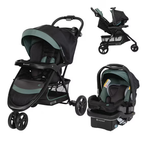 Baby Trend EZ Ride Travel System Stroller, 2025, Dash Sage